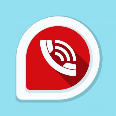 Zil telefon düz düğme