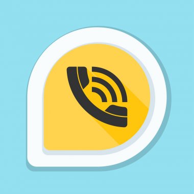 Zil telefon düz düğme