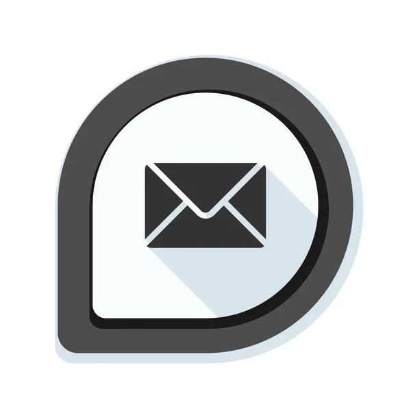 Ikona obálky poštovní — Stockový vektor