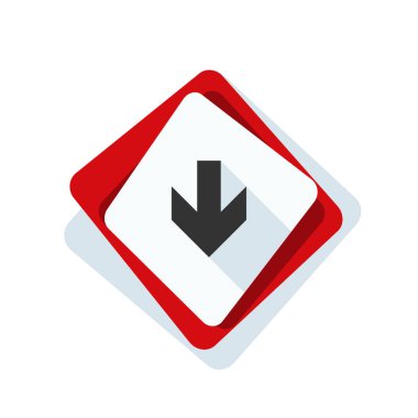 aşağı ok işareti 