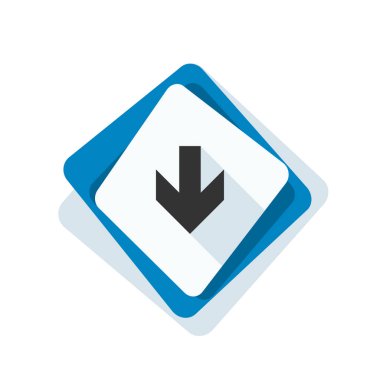 aşağı ok işareti 