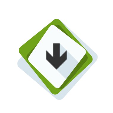 aşağı ok işareti 