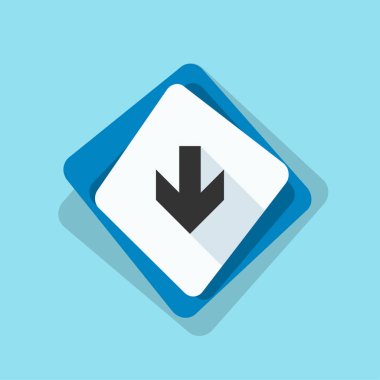 aşağı ok işareti 