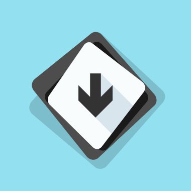 aşağı ok işareti 