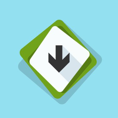 aşağı ok işareti 