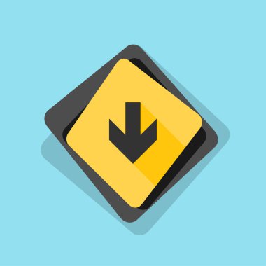 aşağı ok işareti 