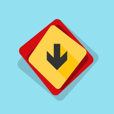 aşağı ok işareti 