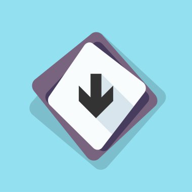 aşağı ok işareti 