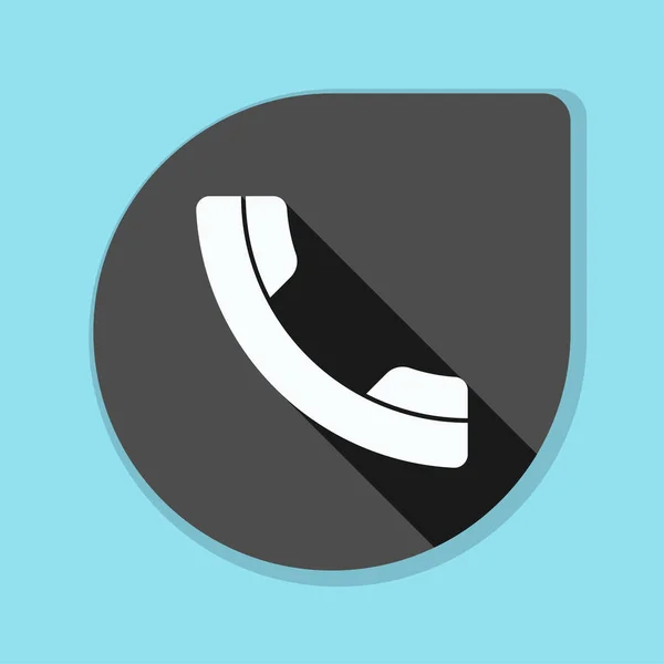 Phone flat button — Stock Vector