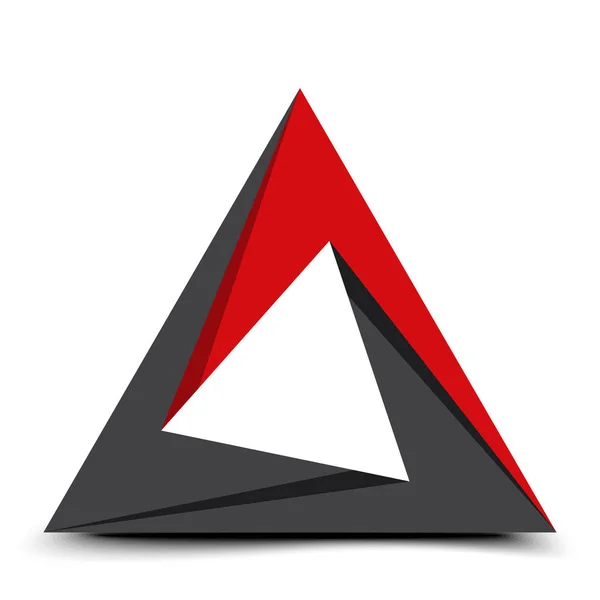 Dreieck unmögliches Zeichen — Stockvektor