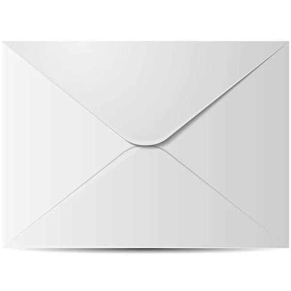 Белый почтовый конверт — стоковый вектор