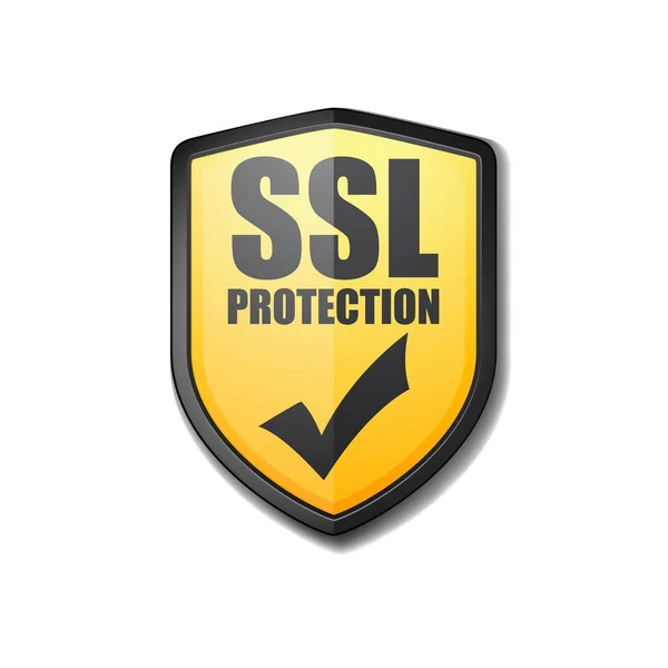 SSL ochranný štít — Stockový vektor