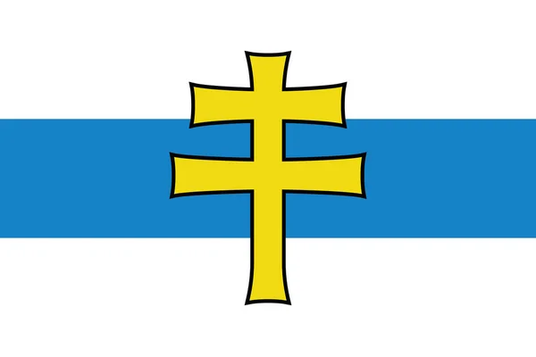 Texturierte veishnoria Flagge — Stockvektor