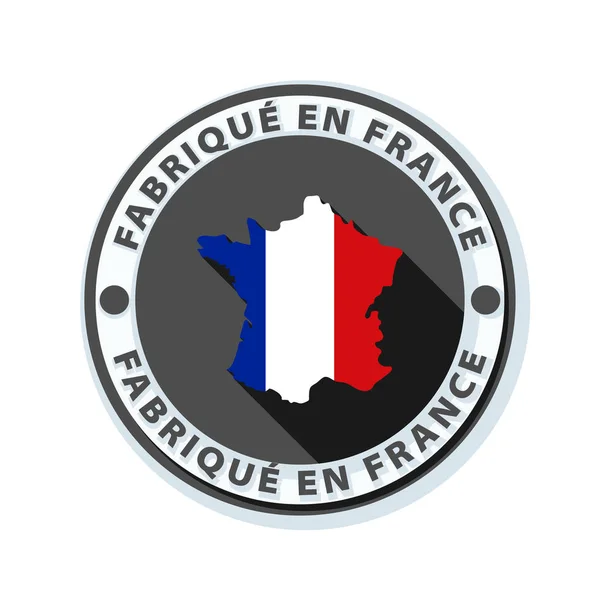 Przycisk Francji Napis Francuski Made France — Wektor stockowy