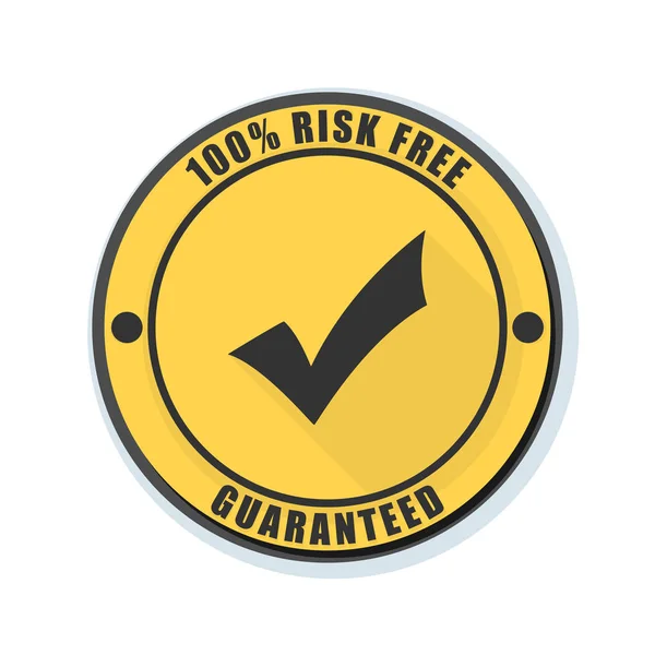 Risk Free satisfaction guaranteed sign — Stock Vector