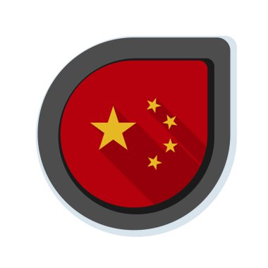 Çin bayrak düğmesini