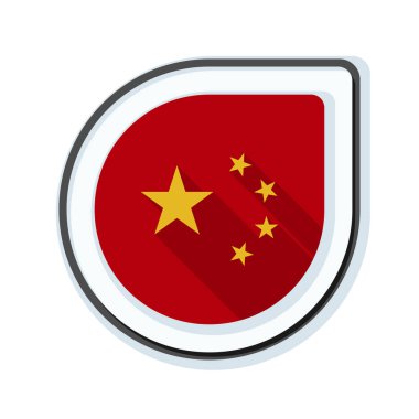 Çin bayrak düğmesini