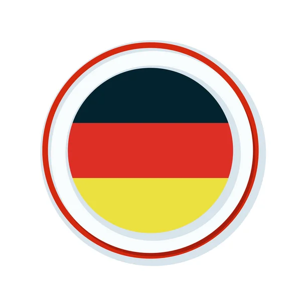 Botão bandeira alemanha —  Vetores de Stock
