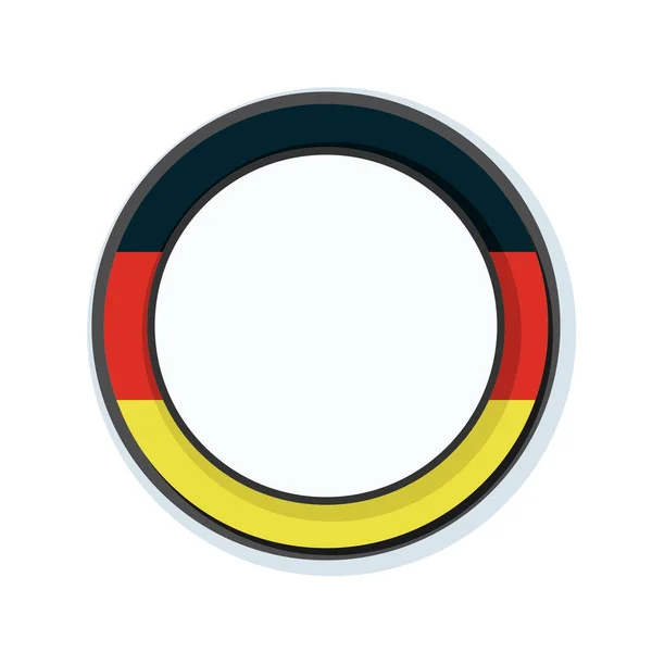 Duitsland knop markeren — Stockvector