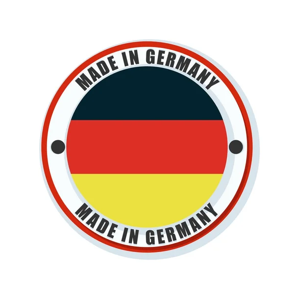 Botón bandera de alemania — Vector de stock