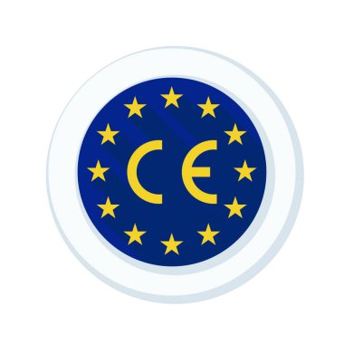 düğmesi ile Avrupa Birliği bayrağı