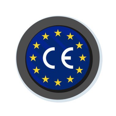 düğmesi ile Avrupa Birliği bayrağı