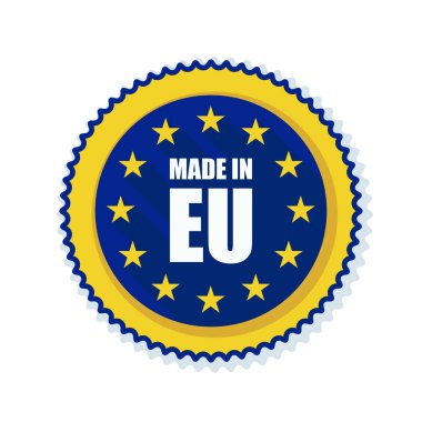 düğmesi ile Avrupa Birliği bayrağı