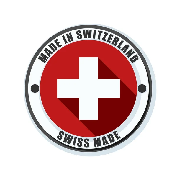Κουμπί "σημαία" Ελβετία — Διανυσματικό Αρχείο