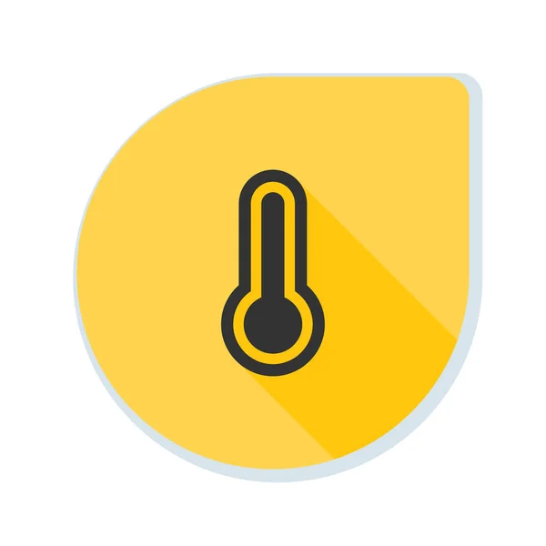 Termometr prosty ikona — Wektor stockowy