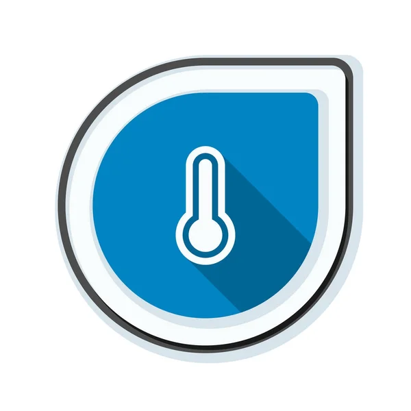 Thermometer simple icon — Stock Vector