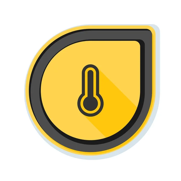 Termometr prosty ikona — Wektor stockowy