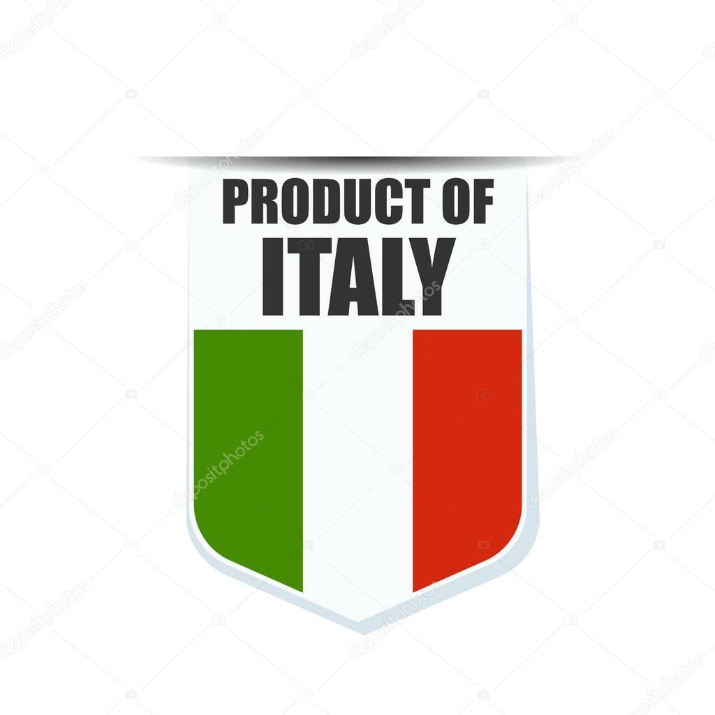 Italy flag shield sign
