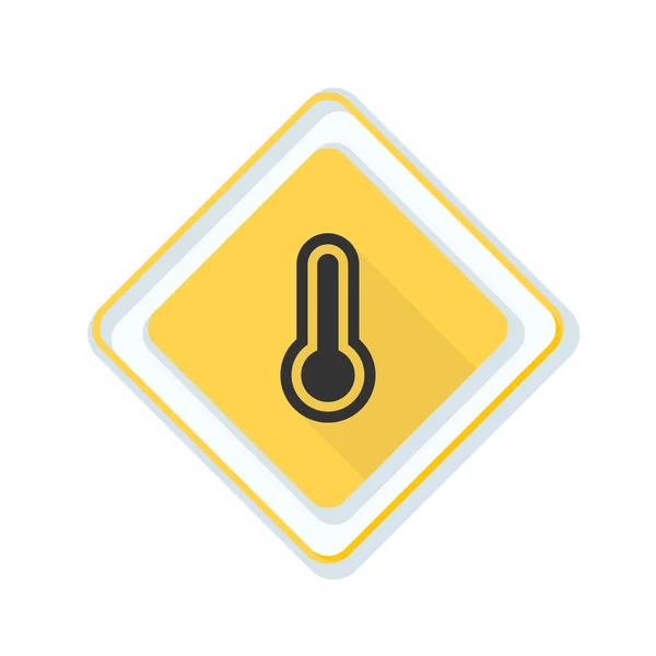 Простая иконка термометра — стоковый вектор