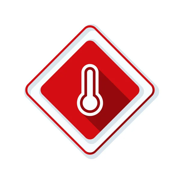 Thermometer simple icon — Stock Vector