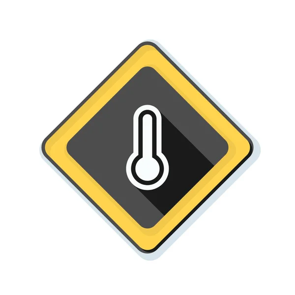 Thermometer simple icon — Stock Vector