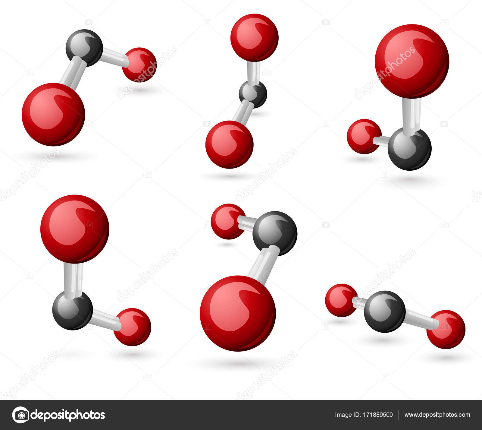 Molécula de co2 imágenes de stock de arte vectorial | Depositphotos