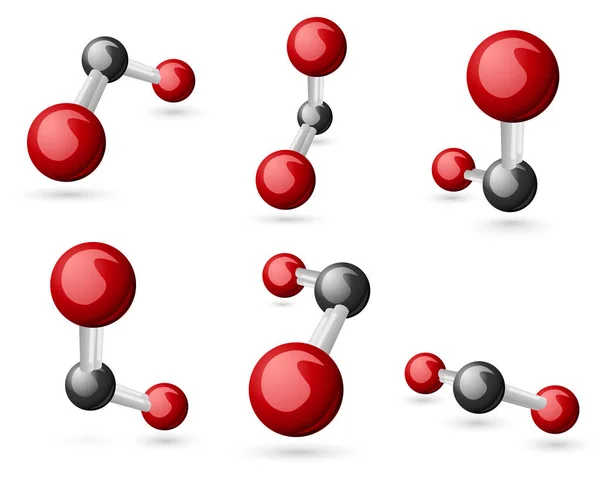Μόριο διοξειδίου του άνθρακα — Διανυσματικό Αρχείο