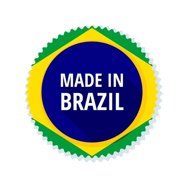 ปุ่มในสีของธงบราซิล — ภาพเวกเตอร์สต็อก