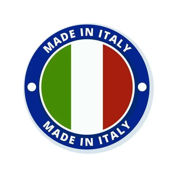 Bouton drapeau italie — Image vectorielle