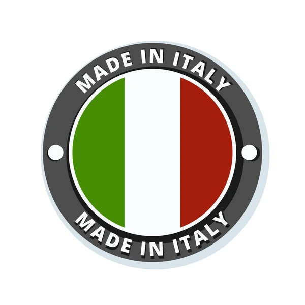 Bouton drapeau italie — Image vectorielle