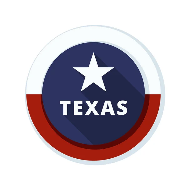 Κουμπί "σημαία" του Τέξας — Διανυσματικό Αρχείο