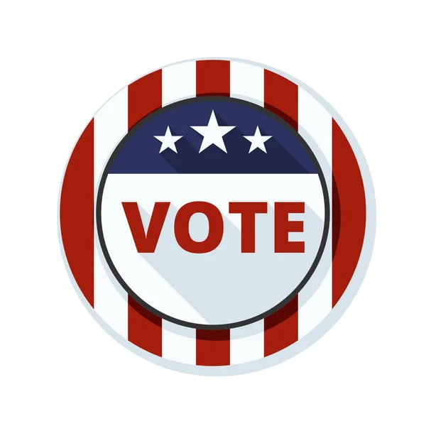 米国の投票ボタン — ストックベクタ