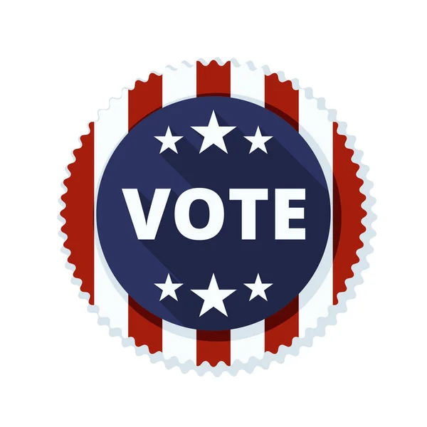 米国の投票ボタン — ストックベクタ
