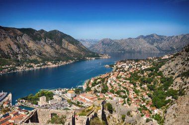 eski Karadağ kotor şehir panoraması