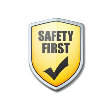 Safety First sign clipart
