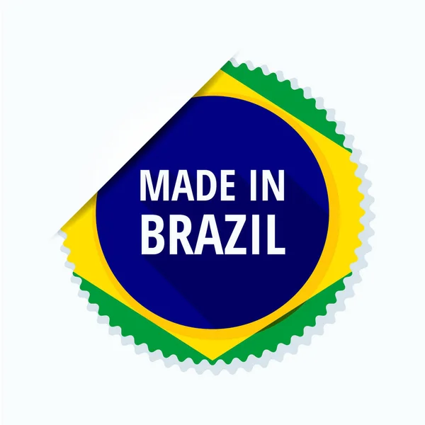 ปุ่มในสีของธงบราซิล — ภาพเวกเตอร์สต็อก