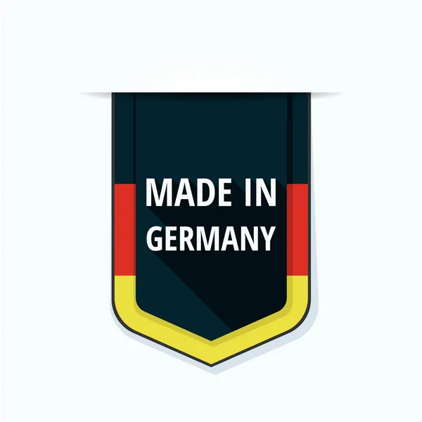 Pulsante con bandiera tedesca — Vettoriale Stock