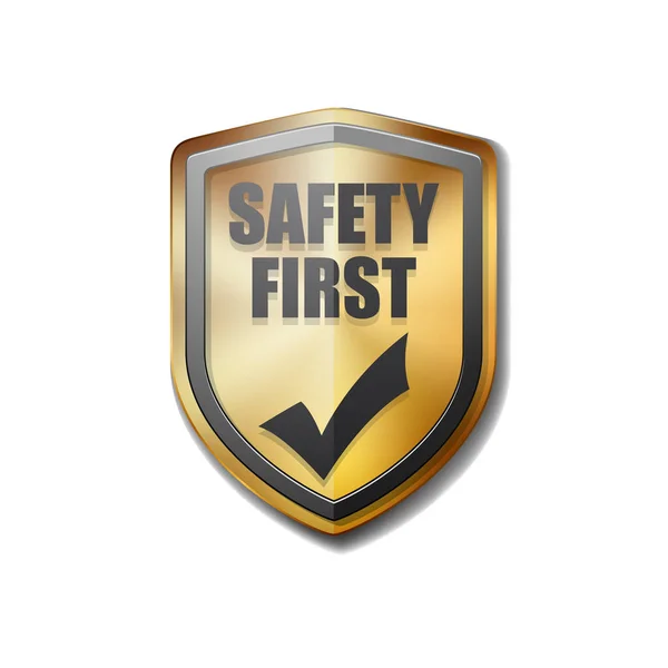 Safety First sign — Stock Vector