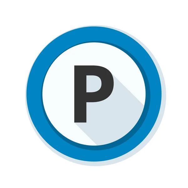 Parkeren toegestaan pictogram — Stockvector