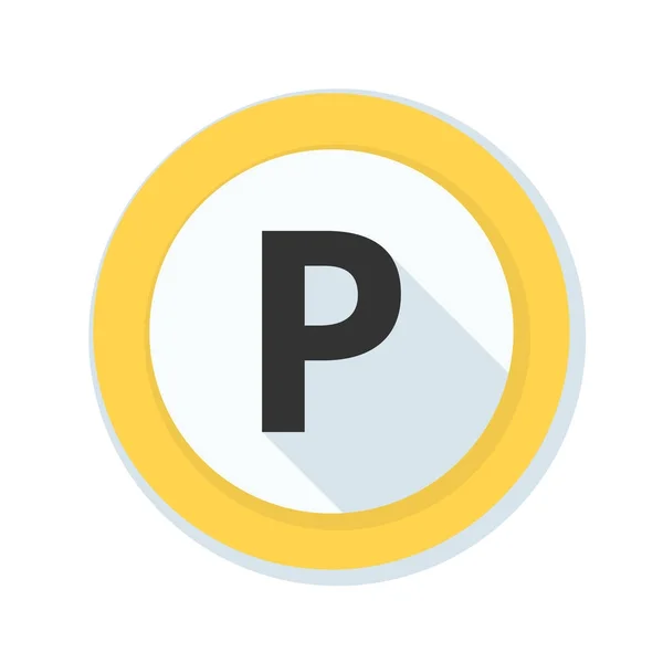 Estacionamiento icono permitido — Vector de stock